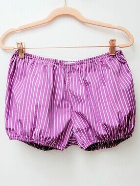 Charley Beads Babydoll Striped Cotton Bloomers Limited Edition Shorts Size Small
